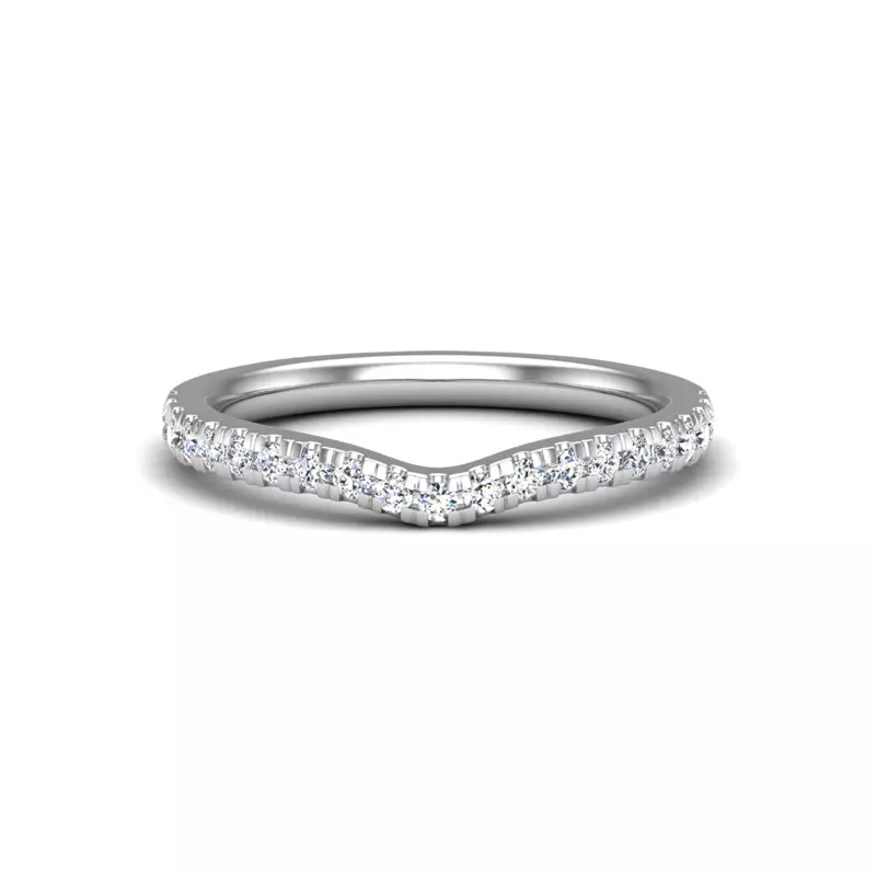 14K White Gold Valerie Pave Band