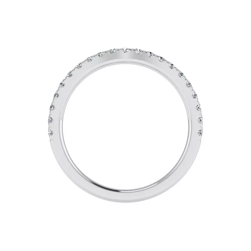 14K White Gold Valerie Pave Band