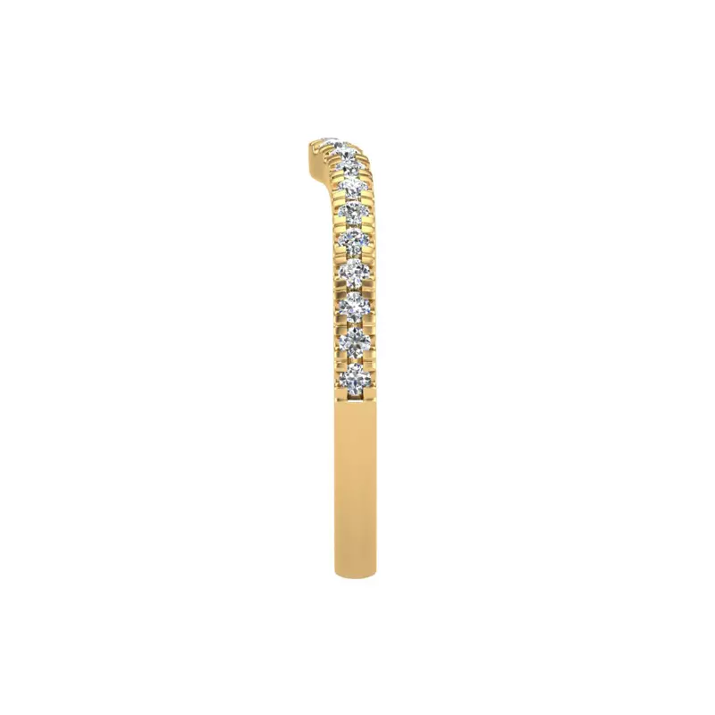 18K Yellow Gold Valerie Pave Band