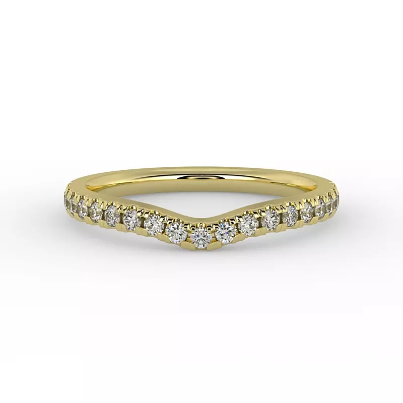18K Yellow Gold Valerie Pave Band