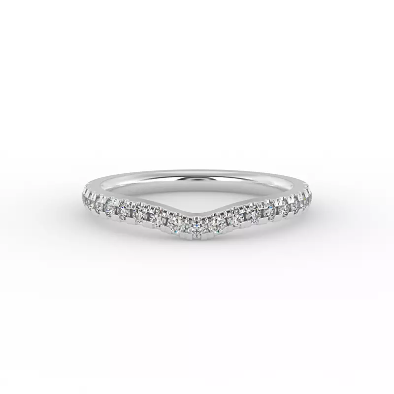 14K White Gold Sophia Pave Band
