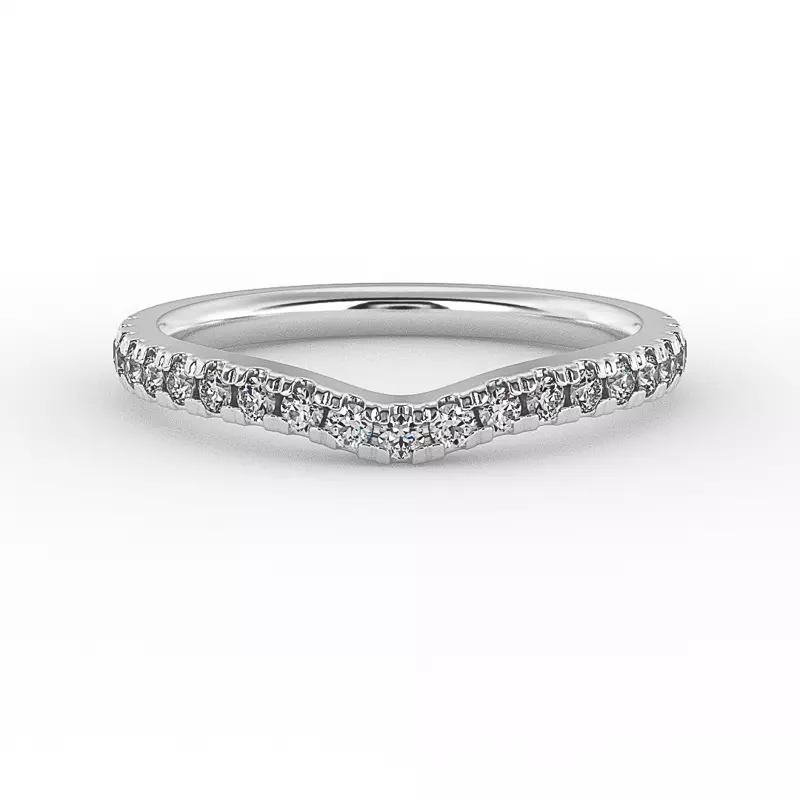 14K White Gold Sophia Pave Band