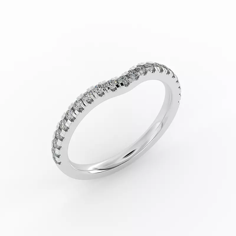 14K White Gold Sophia Pave Band