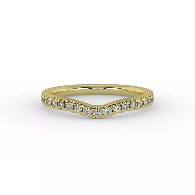 14K Yellow Gold Sophia Pave Band
