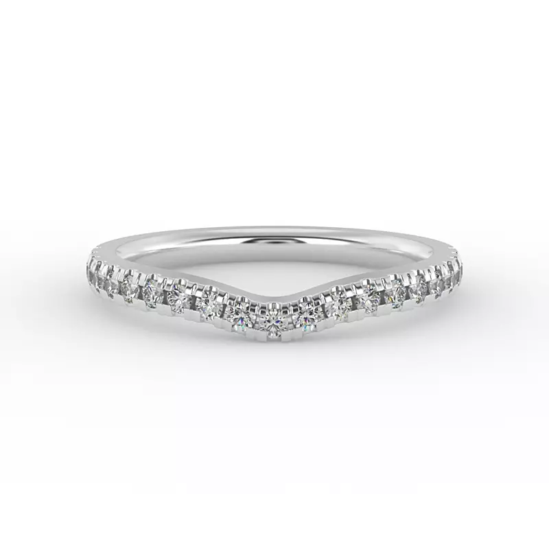 14K White Gold Cecilia Pave Band