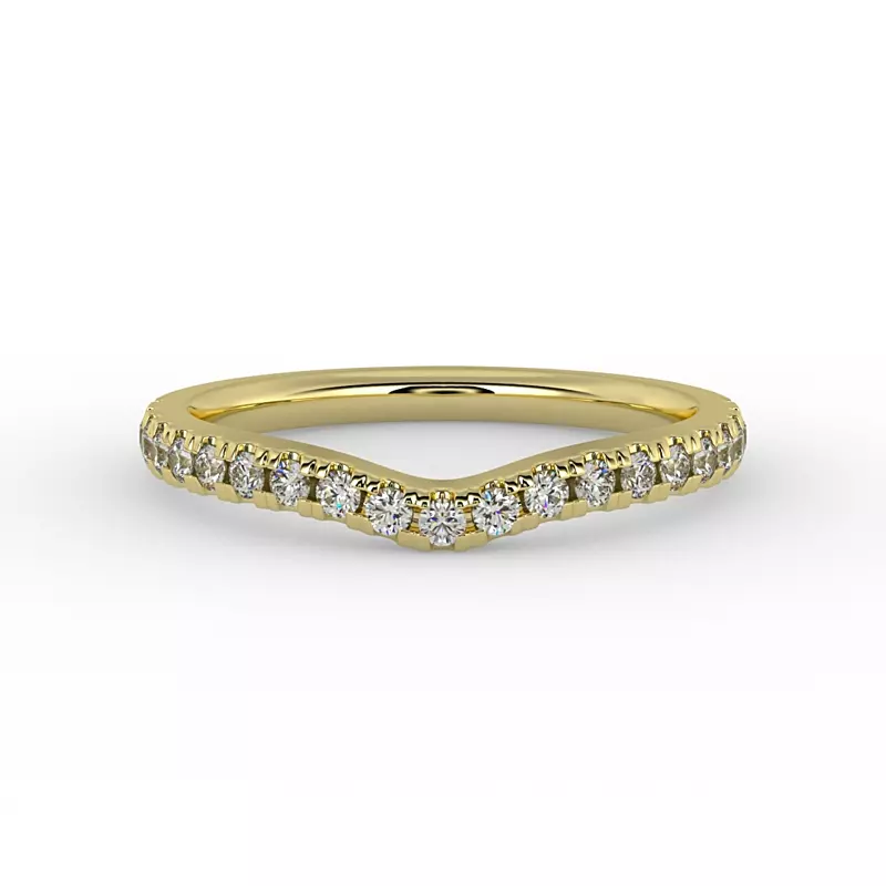 14K Yellow Gold Alaina Pave Band