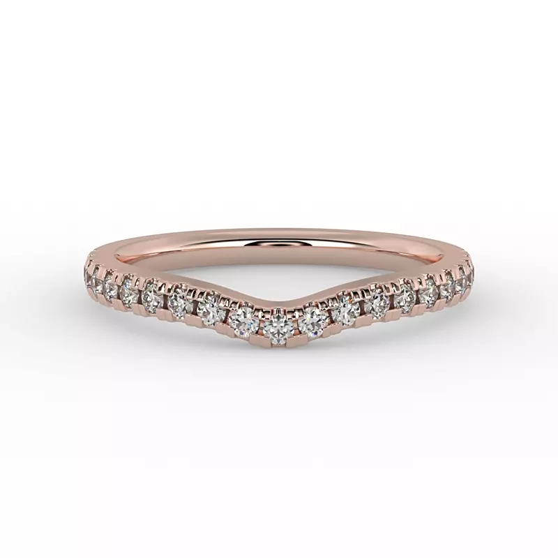 14K Rose Gold Alyssa Pave Band