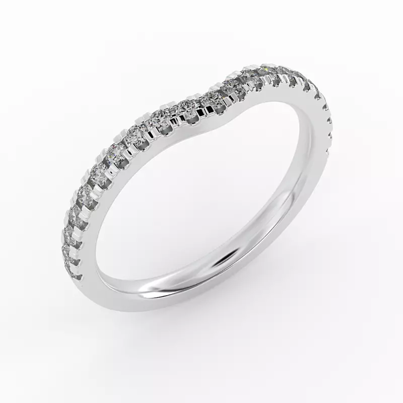 18K White Gold Alyssa Pave Band