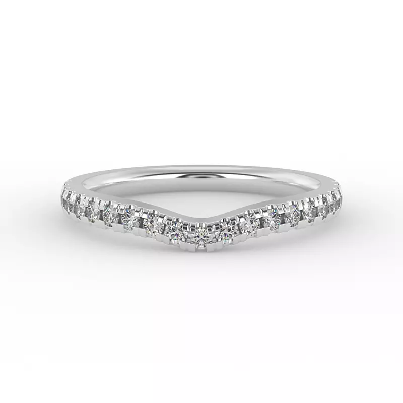 Platinum Ariel Pave Band