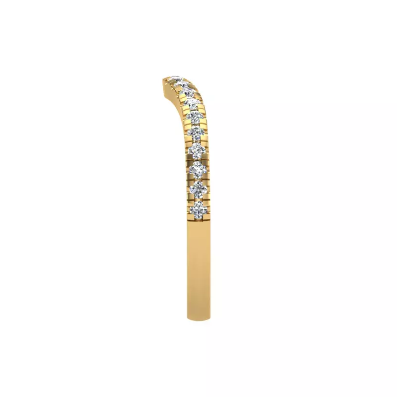 14K Yellow Gold Ariella Pave Band