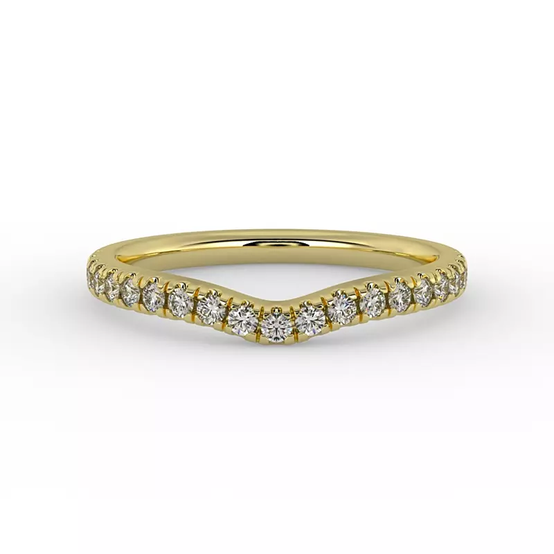 14K Yellow Gold Ariella Pave Band
