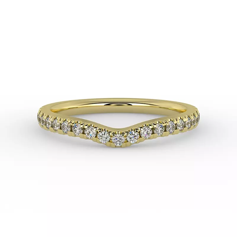 14K Yellow Gold Finley Pave Band