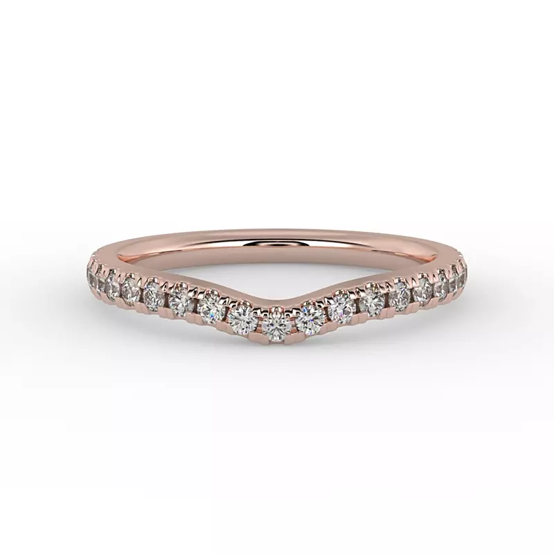 14K Rose Gold Arabella Pave Band