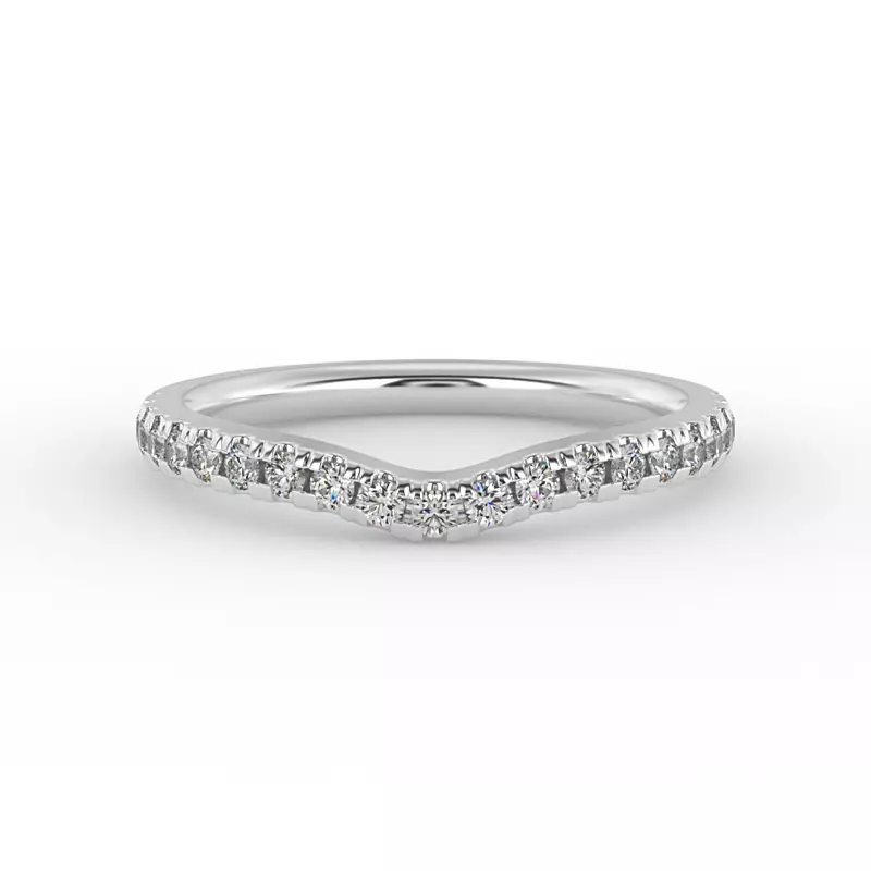 18K White Gold Arabella Pave Band