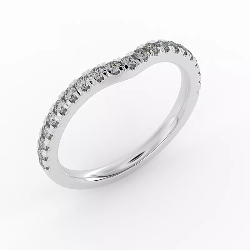18K White Gold Arabella Pave Band