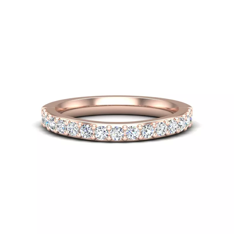 14K Rose Gold Leila Pave Band