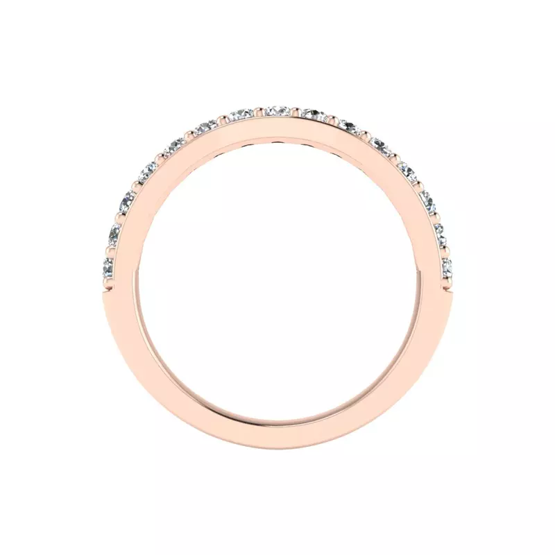 14K Rose Gold Leila Pave Band