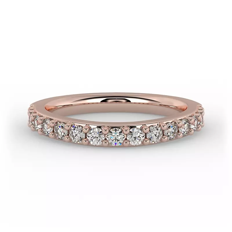 14K Rose Gold Leila Pave Band