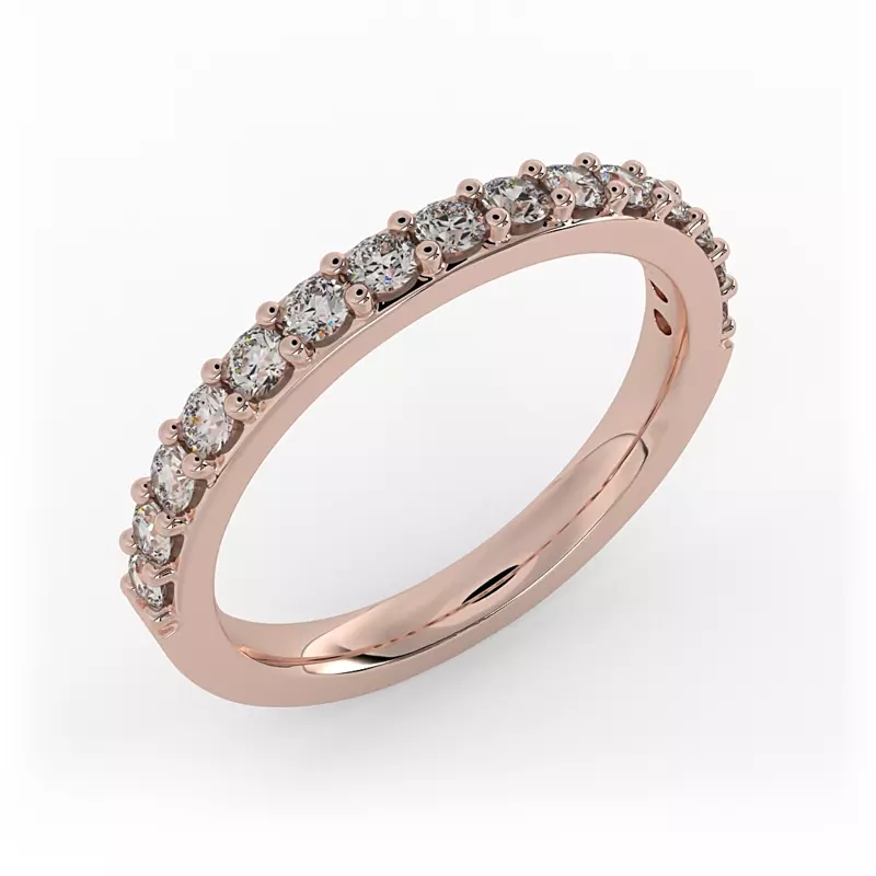14K Rose Gold Leila Pave Band