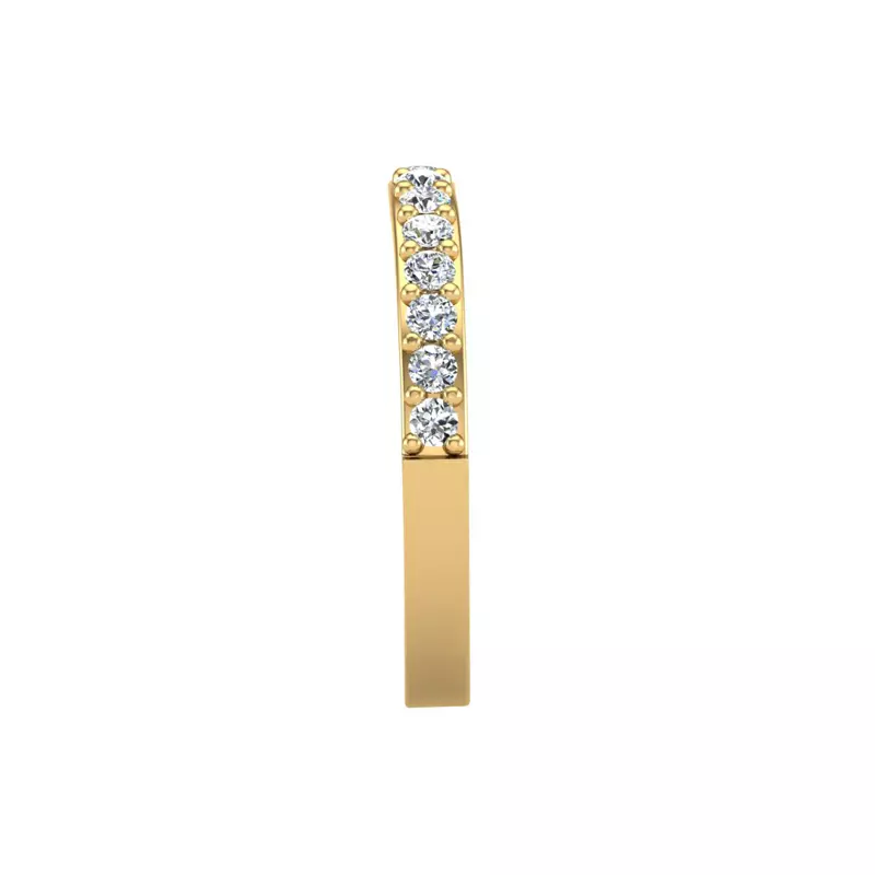 18K Yellow Gold Leila Pave Band