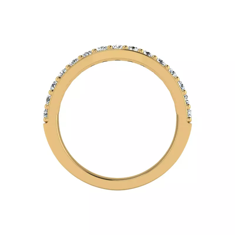 18K Yellow Gold Leila Pave Band