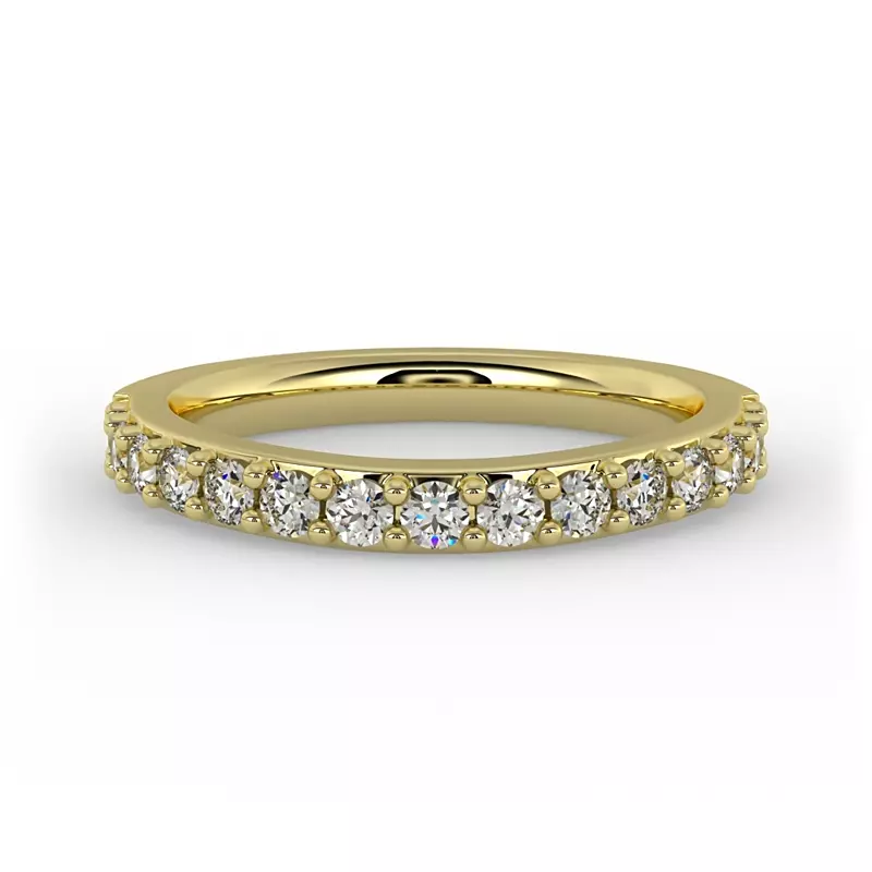 18K Yellow Gold Leila Pave Band