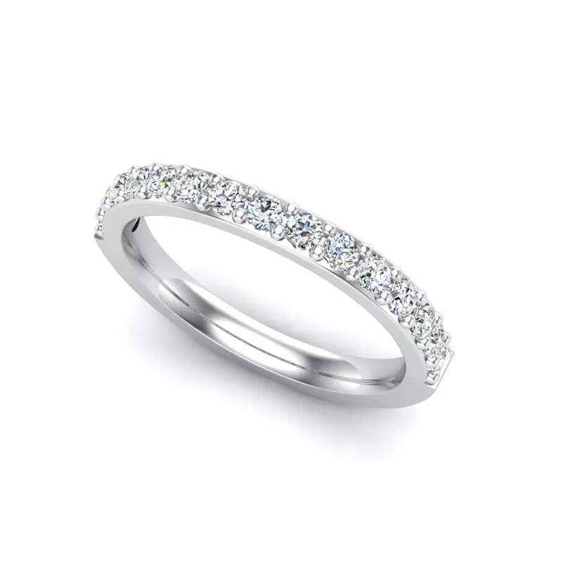 14K White Gold Alana Pave Band