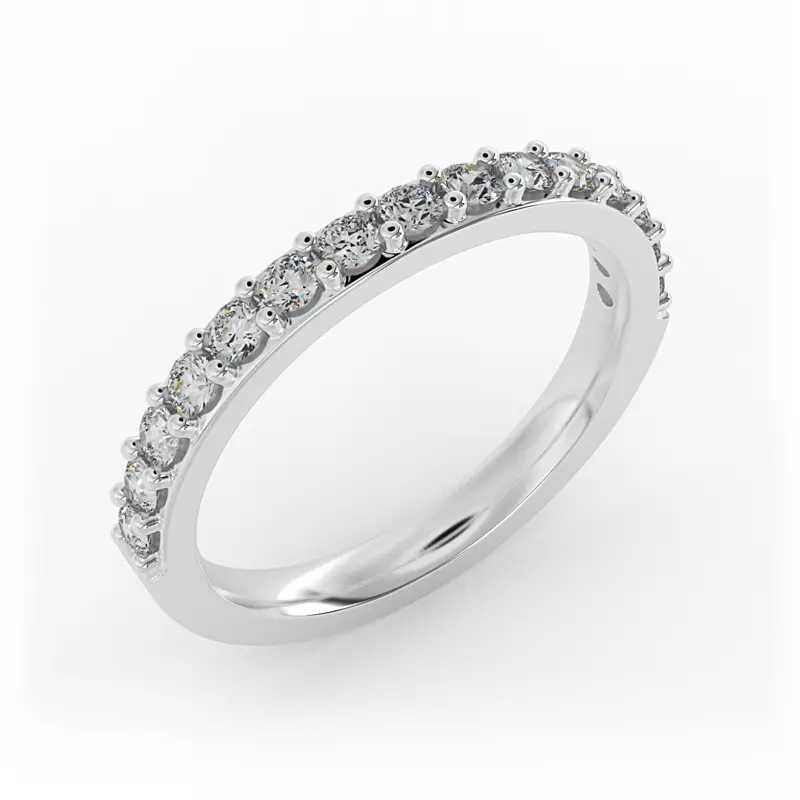 14K White Gold Alana Pave Band