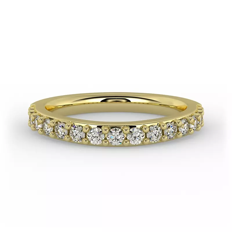 18K Yellow Gold Alana Pave Band