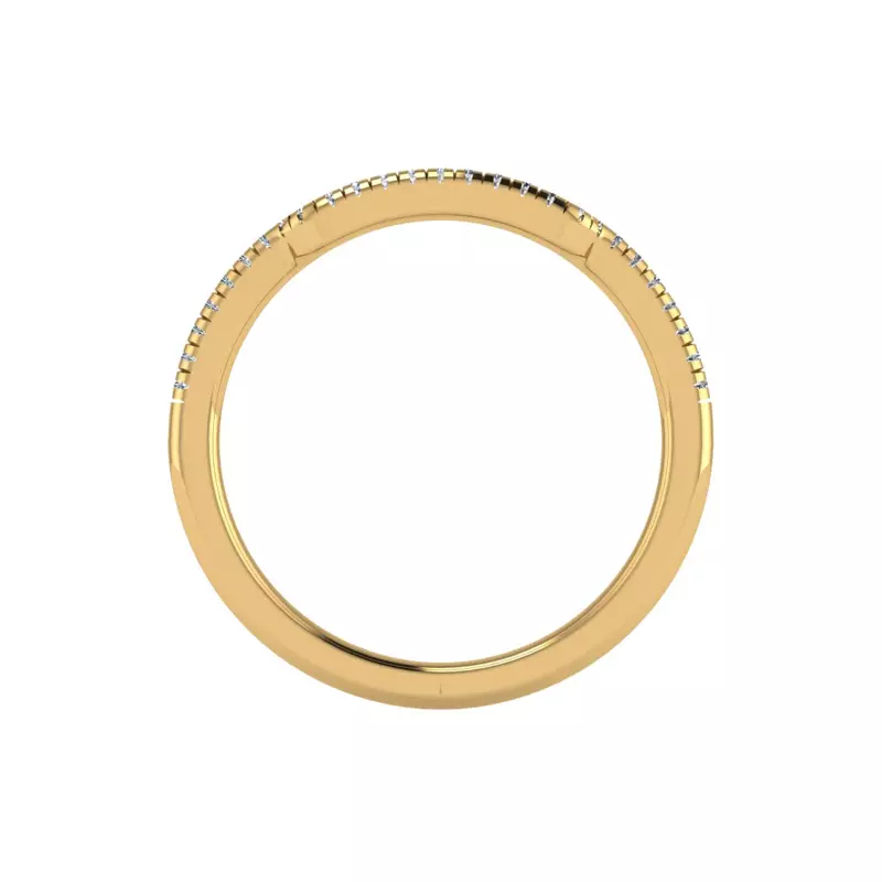 14K Yellow Gold Gemma Pave Band