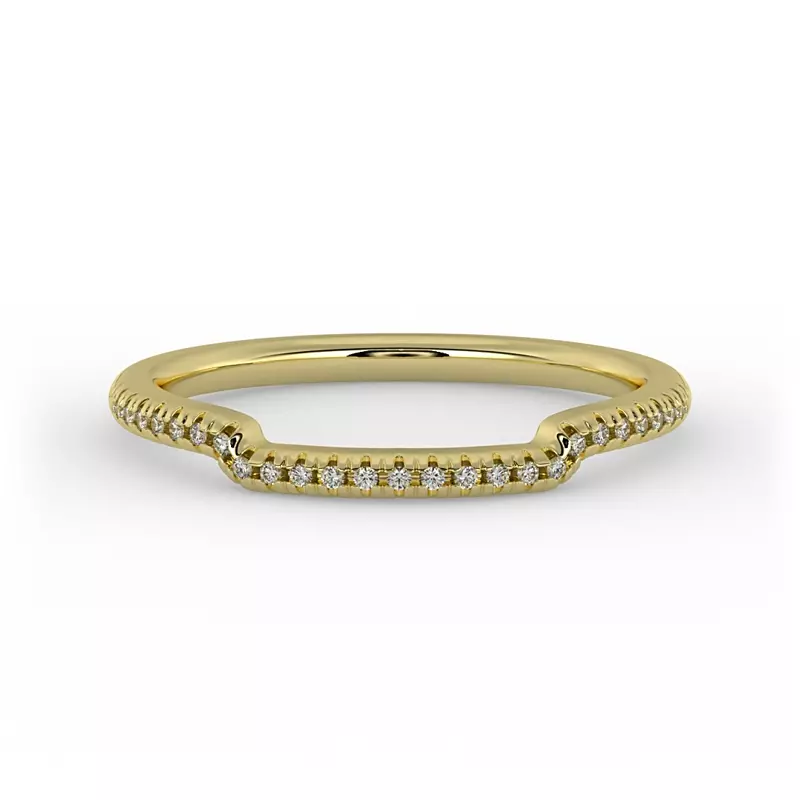 14K Yellow Gold Gemma Pave Band