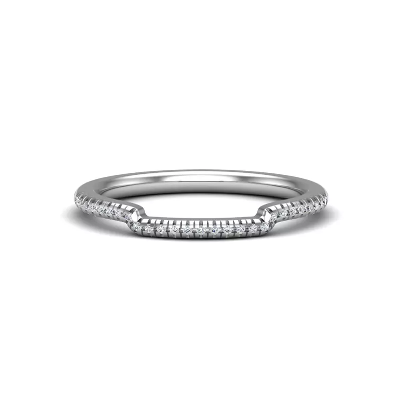Platinum Gemma Pave Band