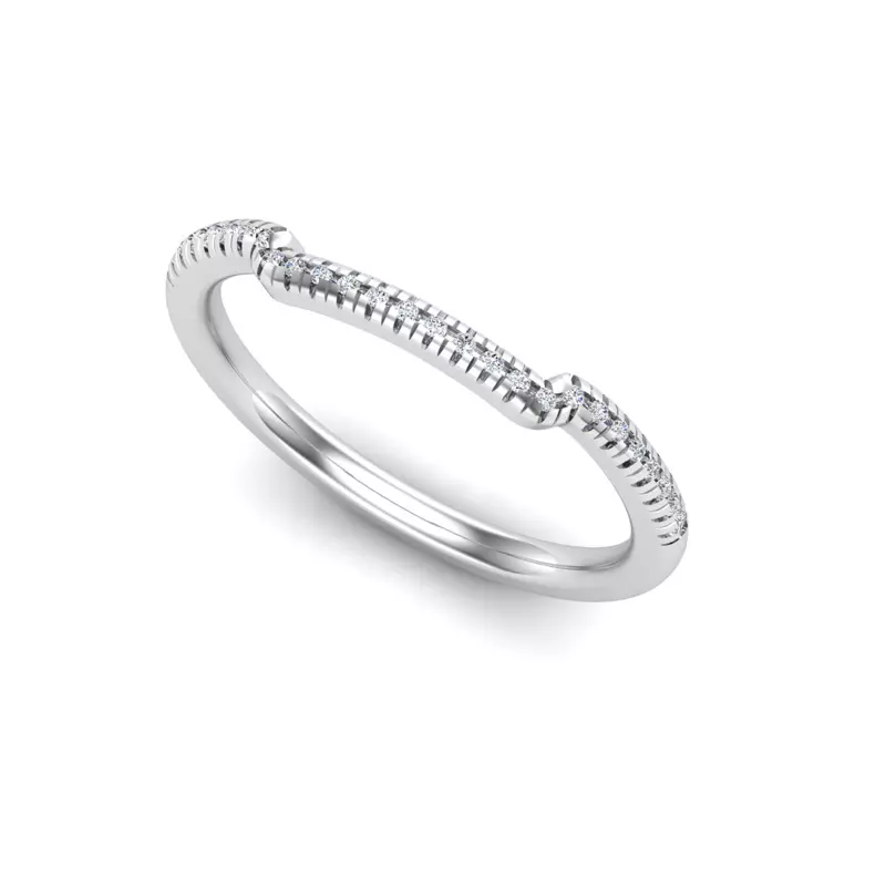 Platinum Gemma Pave Band