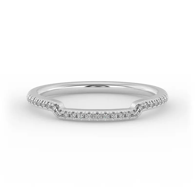 Platinum Gemma Pave Band