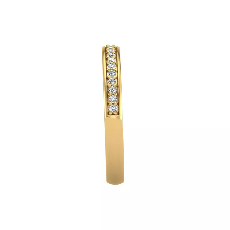 14K Yellow Gold Amy Pave Band