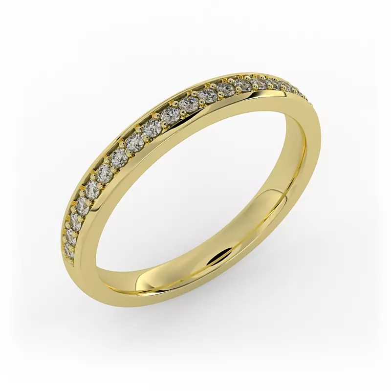 14K Yellow Gold Amy Pave Band