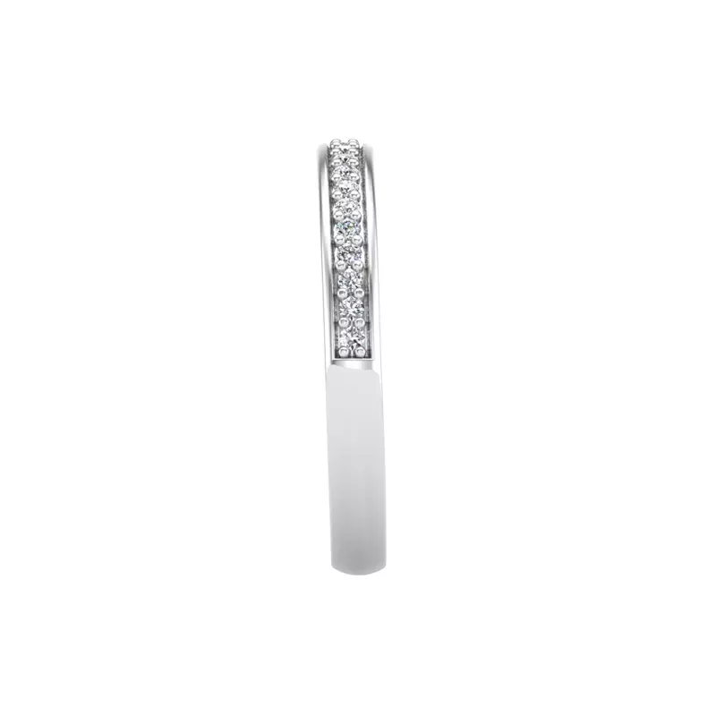 18K White Gold Amy Pave Band