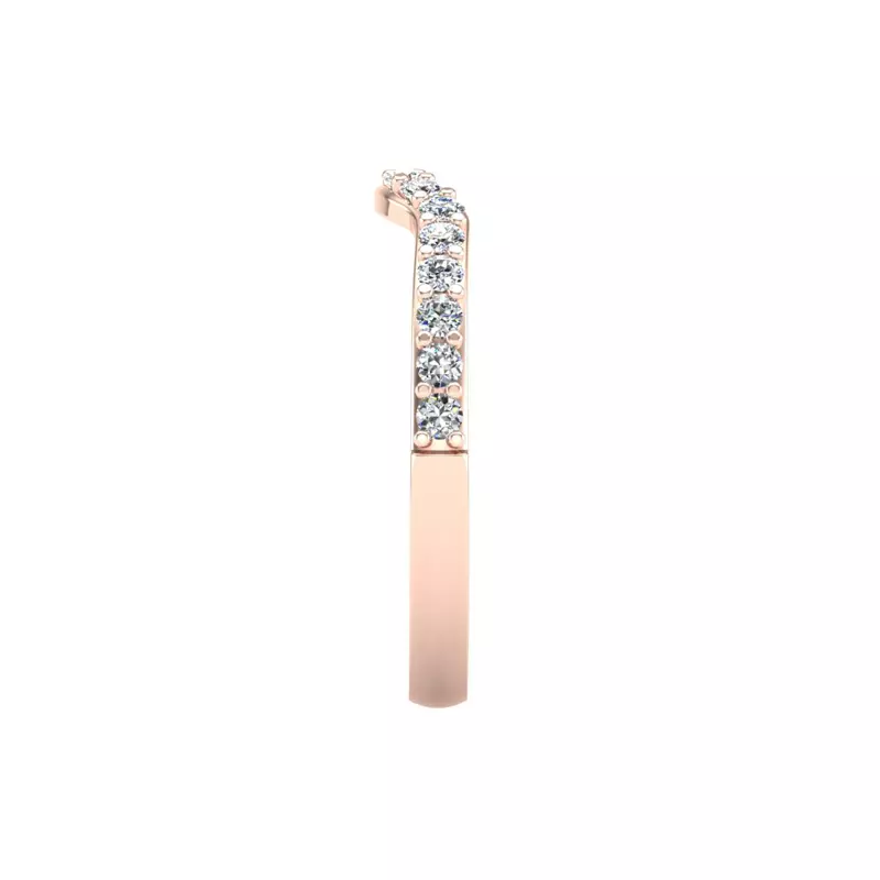14K Rose Gold Annie Pave Band