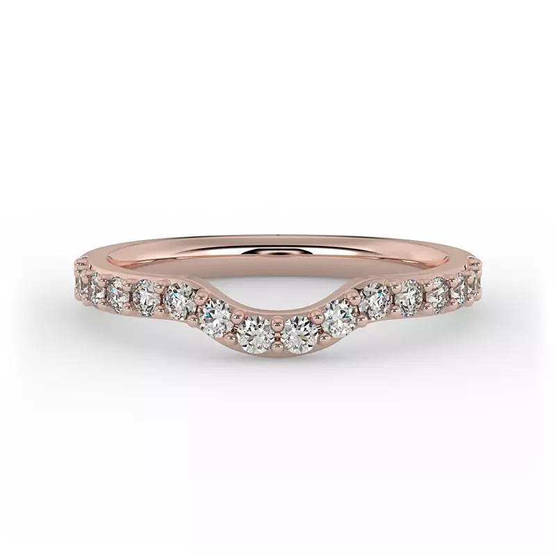 14K Rose Gold Annie Pave Band