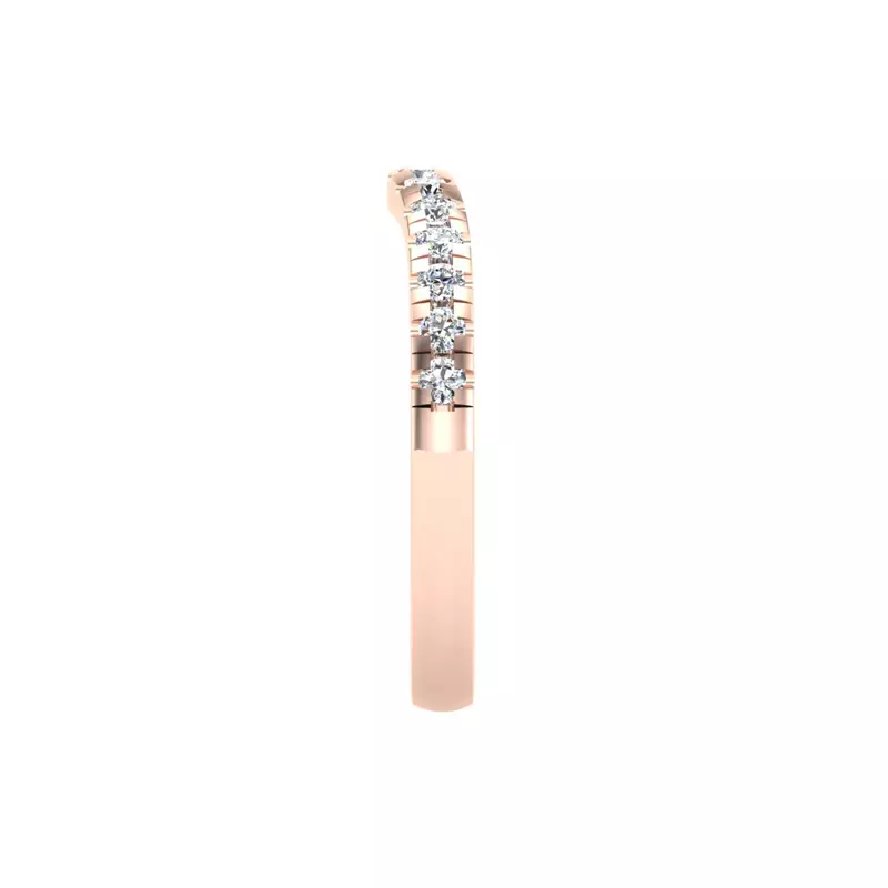 14K Rose Gold Angelina Pave Band