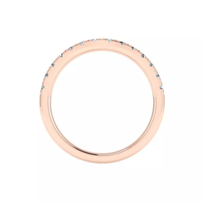 14K Rose Gold Angelina Pave Band