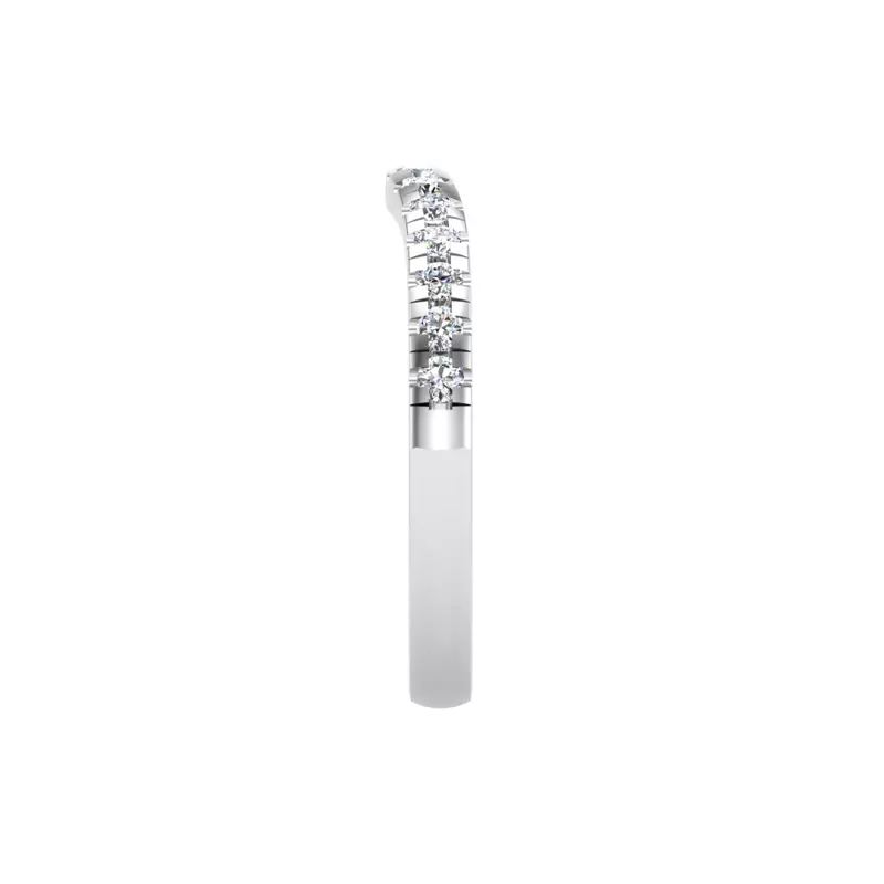 14K White Gold Angelina Pave Band