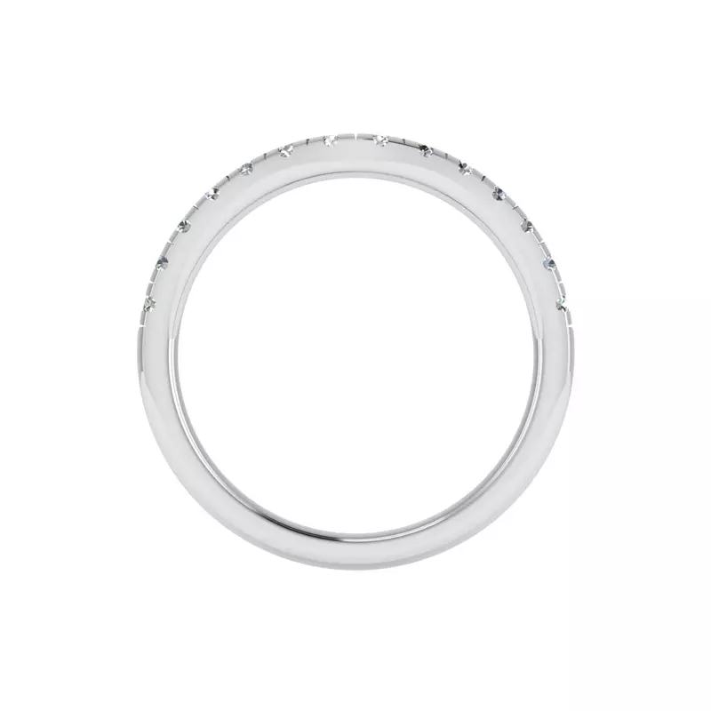 14K White Gold Angelina Pave Band