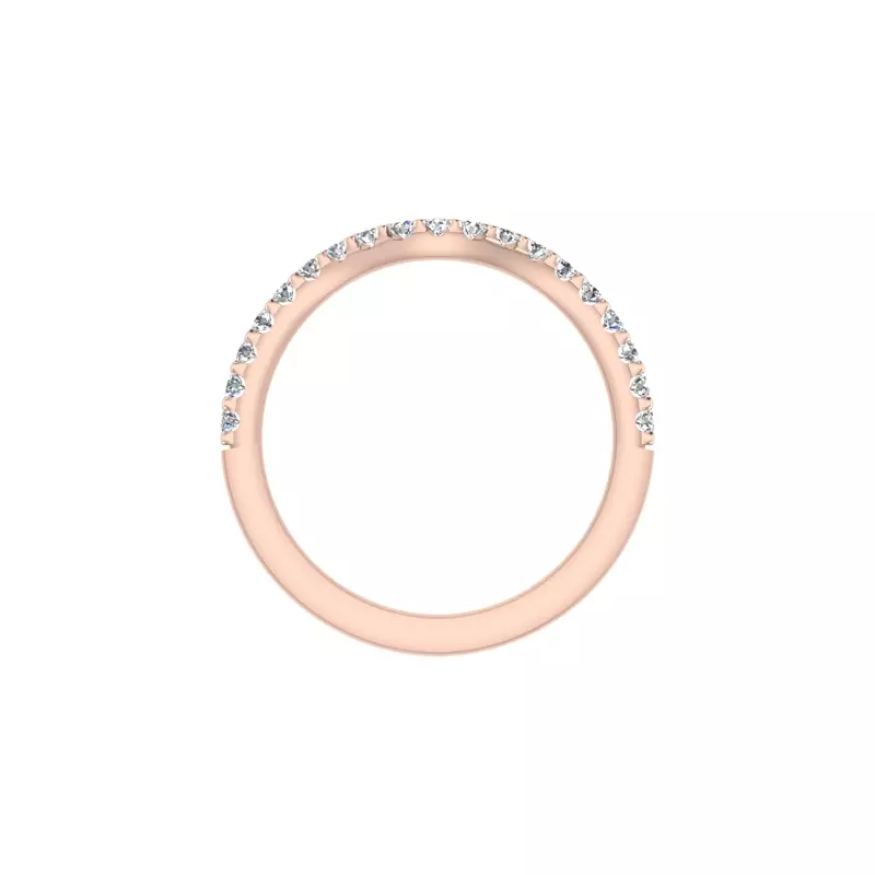 14K Rose Gold Isabel Pave Band