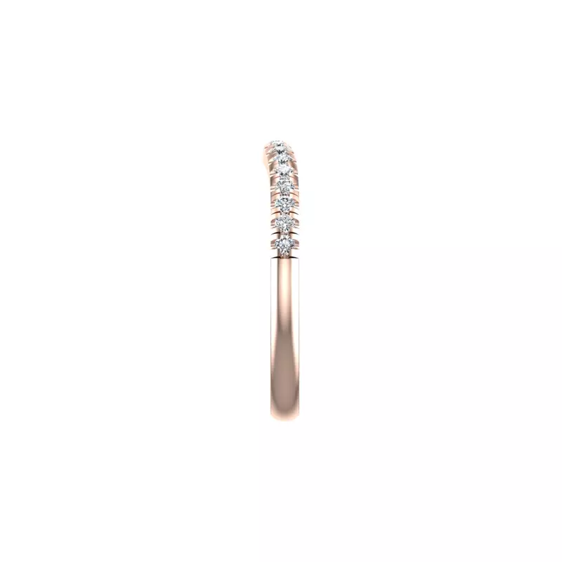 14K Rose Gold Cali Pave Band
