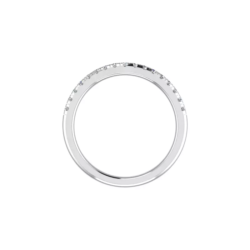 14K White Gold Cali Pave Band