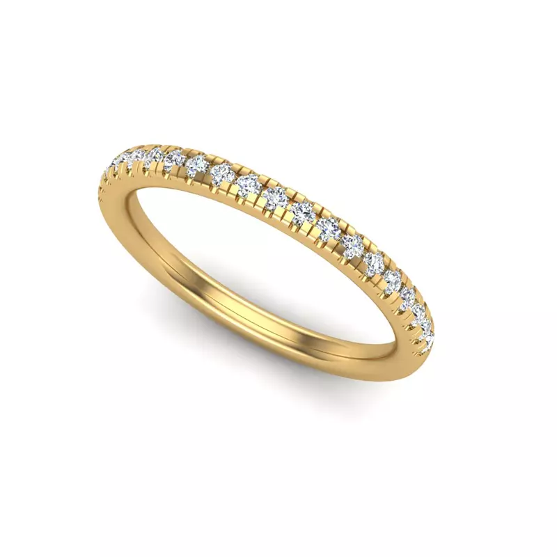 18K Yellow Gold Maggie Pave Band