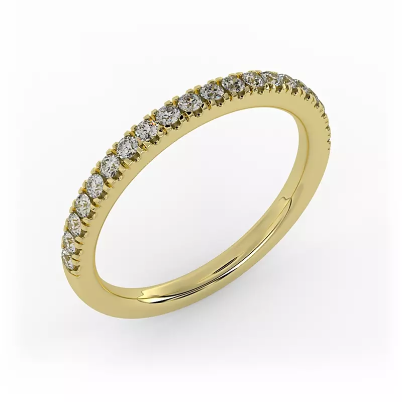 18K Yellow Gold Maggie Pave Band