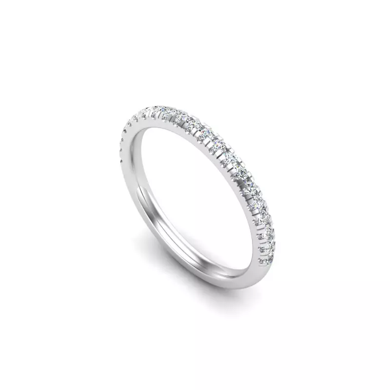 14K White Gold Hayeden Pave Band