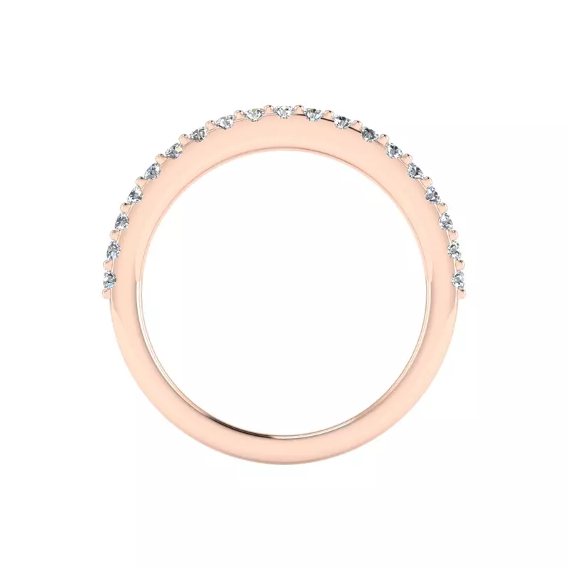 14K Rose Gold Kayla Pave Band